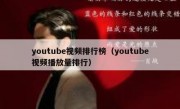 youtube视频排行榜（youtube视频播放量排行）