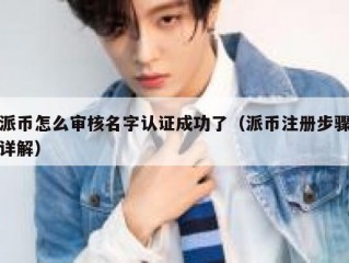 派币怎么审核名字认证成功了（派币注册步骤详解）