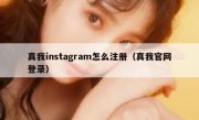 真我instagram怎么注册（真我官网登录）