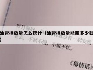 油管播放量怎么统计（油管播放量能赚多少钱）