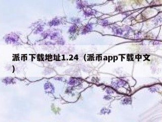 派币下载地址1.24（派币app下载中文）