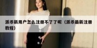 派币新用户怎么注册不了了呢（派币最新注册教程）