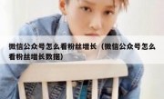 微信公众号怎么看粉丝增长（微信公众号怎么看粉丝增长数据）