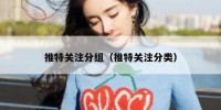 推特关注分组（推特关注分类）