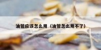 油管应该怎么用（油管怎么用不了）