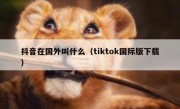 抖音在国外叫什么（tiktok国际版下载）