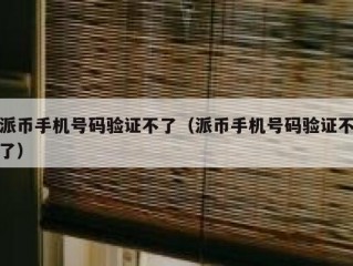 派币手机号码验证不了（派币手机号码验证不了）