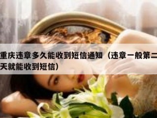 重庆违章多久能收到短信通知（违章一般第二天就能收到短信）