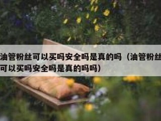 油管粉丝可以买吗安全吗是真的吗（油管粉丝可以买吗安全吗是真的吗吗）