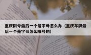 重庆限号最后一个是字母怎么办（重庆车牌最后一个是字母怎么限号的）