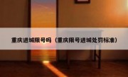 重庆进城限号吗（重庆限号进城处罚标准）