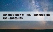 国内的抖音和国外的一样吗（国内的抖音和国外的一样吗怎么弄）