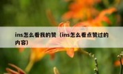ins怎么看我的赞（ins怎么看点赞过的内容）