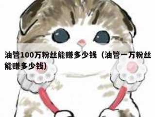 油管100万粉丝能赚多少钱（油管一万粉丝能赚多少钱）