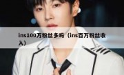 ins100万粉丝多吗（ins百万粉丝收入）