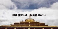 服务器做nat（服务器做nas）
