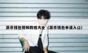派币钱包视频教程大全（派币钱包申请入口）