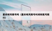 重庆明天限号吗（重庆明天限号时间和尾号限行）