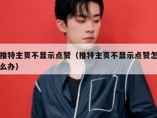 推特主页不显示点赞（推特主页不显示点赞怎么办）