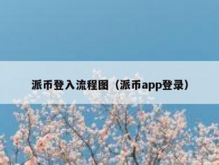 派币登入流程图（派币app登录）