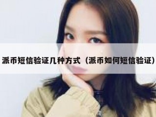 派币短信验证几种方式（派币如何短信验证）