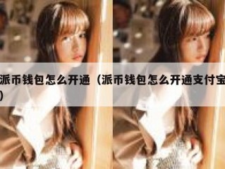 派币钱包怎么开通（派币钱包怎么开通支付宝）