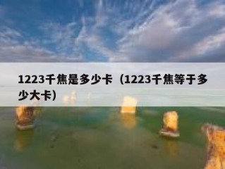 1223千焦是多少卡（1223千焦等于多少大卡）