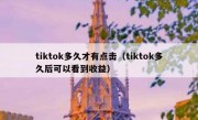 tiktok多久才有点击（tiktok多久后可以看到收益）