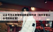 公众号怎么查看粉丝数量和时间（如何查看公众号的粉丝量）