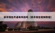 派币钱包开通有风险吗（派币钱包视频教程）