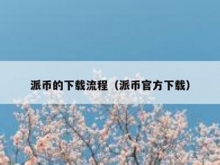 派币的下载流程（派币官方下载）