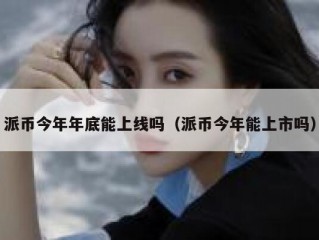 派币今年年底能上线吗（派币今年能上市吗）