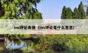 ins评论表情（ins评论是什么意思）