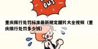 重庆限行处罚标准最新规定图片大全视频（重庆限行处罚多少钱）