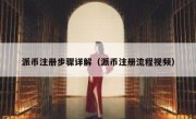 派币注册步骤详解（派币注册流程视频）