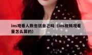 ins观看人数包括自己吗（ins视频观看量怎么算的）