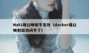 Nat1端口映射不生效（docker端口映射后访问不了）