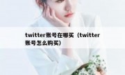 twitter账号在哪买（twitter账号怎么购买）