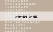 05和c4警告（c4报警）