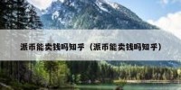 派币能卖钱吗知乎（派币能卖钱吗知乎）