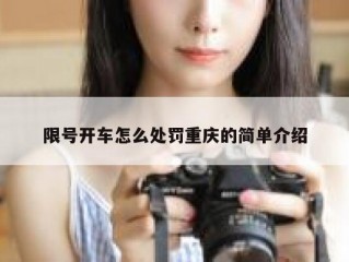 限号开车怎么处罚重庆的简单介绍