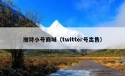 推特小号商城（twitter号出售）