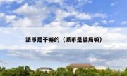 派币是干嘛的（派币是骗局嘛）