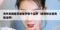 海外美国服务器推荐哪个品牌（美国知名服务器品牌）