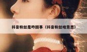 抖音粉丝是咋回事（抖音粉丝啥意思）