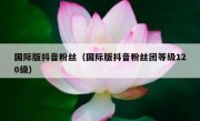 国际版抖音粉丝（国际版抖音粉丝团等级120级）