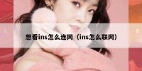 想看ins怎么连网（ins怎么联网）