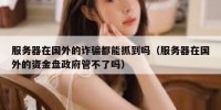服务器在国外的诈骗都能抓到吗（服务器在国外的资金盘政府管不了吗）