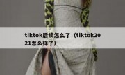 tiktok后续怎么了（tiktok2021怎么样了）