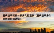 重庆违章抓拍一般多久能查到（重庆违章多久能收到短信通知）